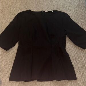 Zara Darted Black Women's Top